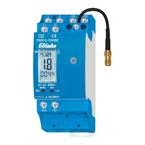 Eltako FSS12-12V DC Instructions