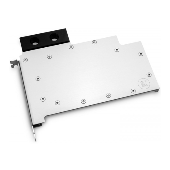 ekwb EK-Pro GPU WB RTX 4000 - Ni + Inox Installation Manual