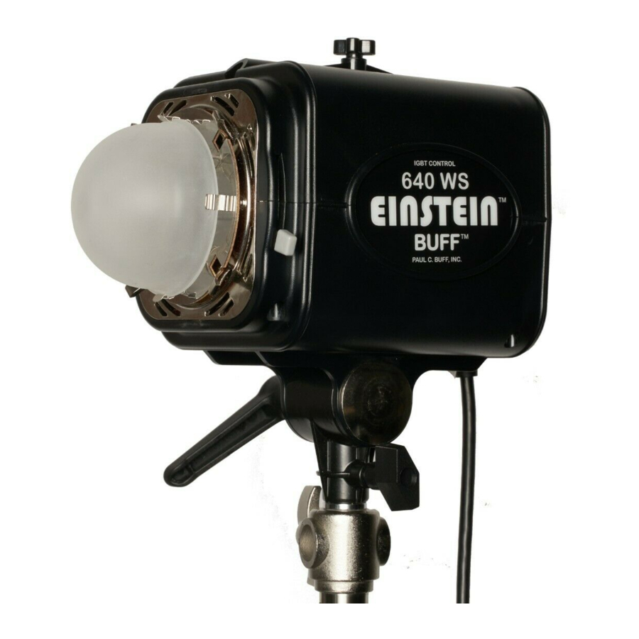 Paul C. Buff Einstein E640 User Manual/Operation Instructions