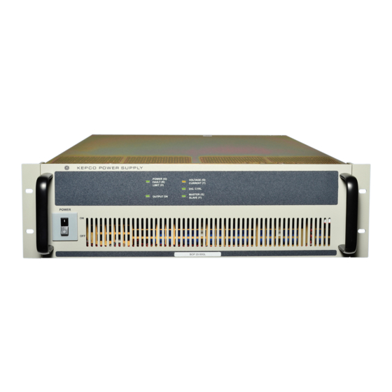 KEPCO BOP 1KW-GL Series Instruction Manual