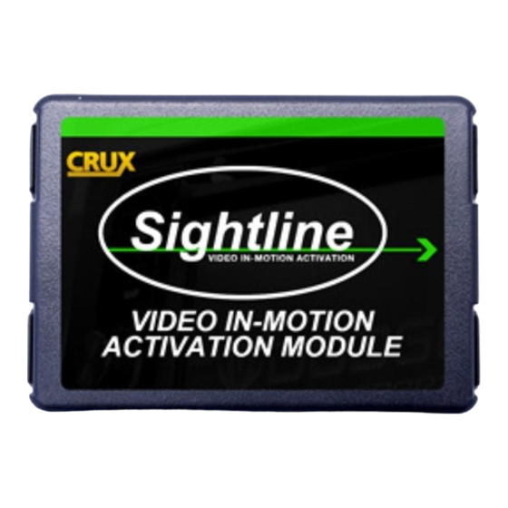 Crux Sightline VIMPR-90P Quick Start Manual