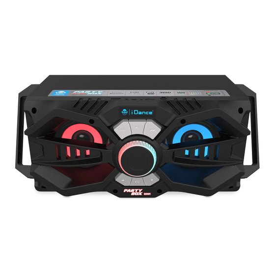 iDance PartyMix XD301 Station DJ Rechargeable + BT+Lecteur MP3 + 2  Enceintes 