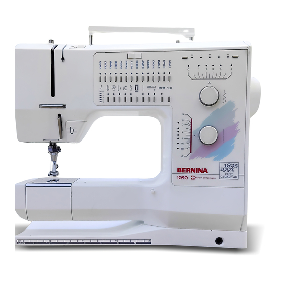 Bernina 1090 Service Manual