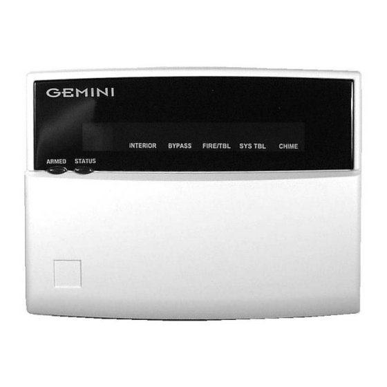 NAPCO Gemini GEM-DXRP3 Operating Manual