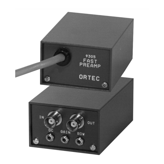 ORTEC 9305 Operating And Service Manual