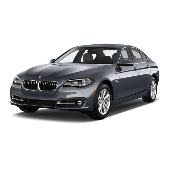 BMW 5 Series 2016 Owner's Manual