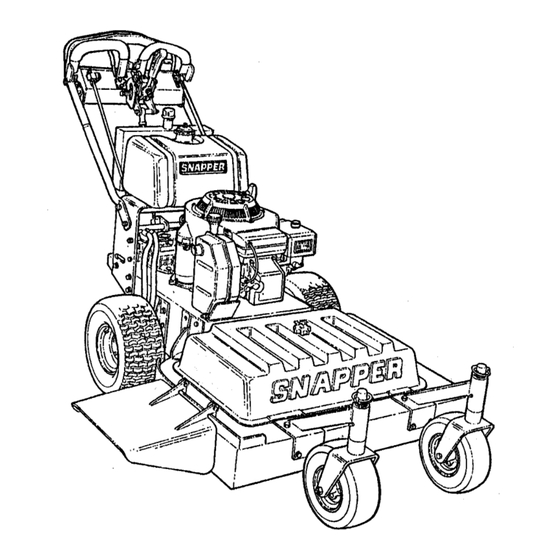 Snapper PRO725 Setup Instructions