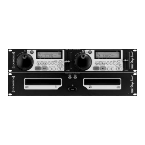 Monacor img Stage Line CD-260DJ Instruction Manual