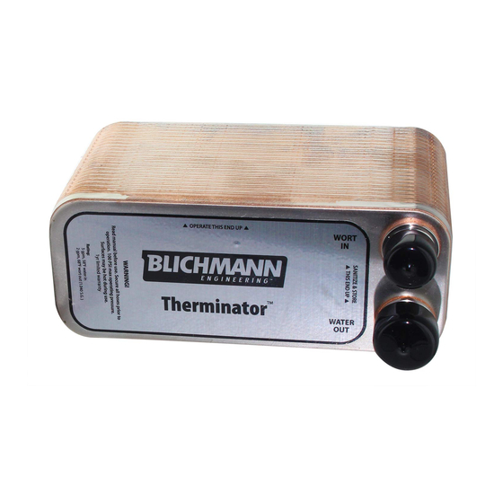 Blichmann Engineering Therminator Operation, Assembly & Maintenance Manual