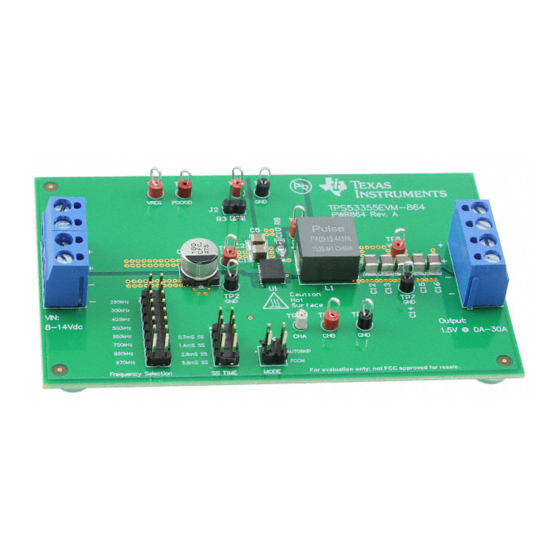 Texas Instruments TPS53355EVM-864 User Manual
