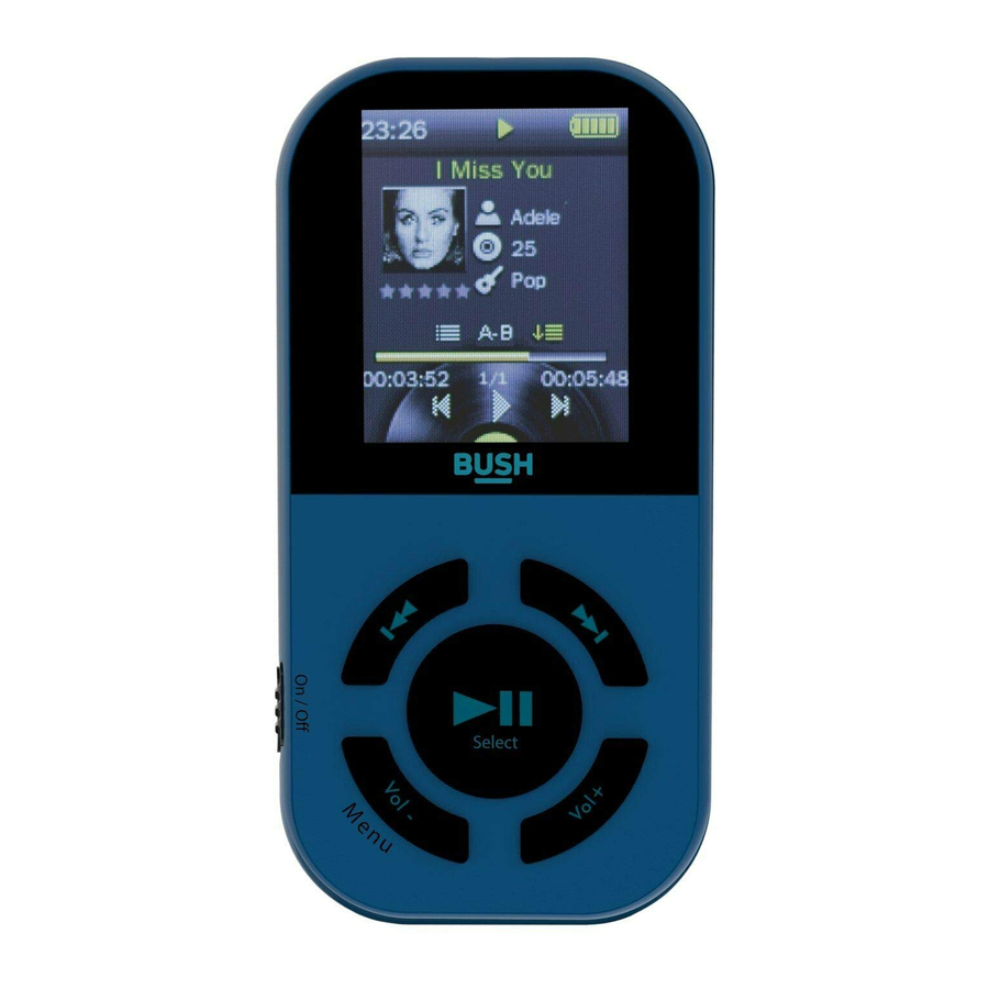 Bush MP30 - MP3 Player Manual
