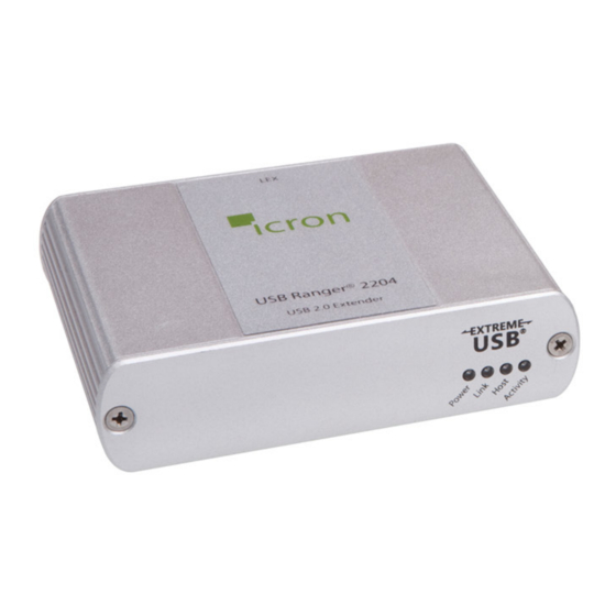 Icron USB 2.0 Ranger 2204 Manuals