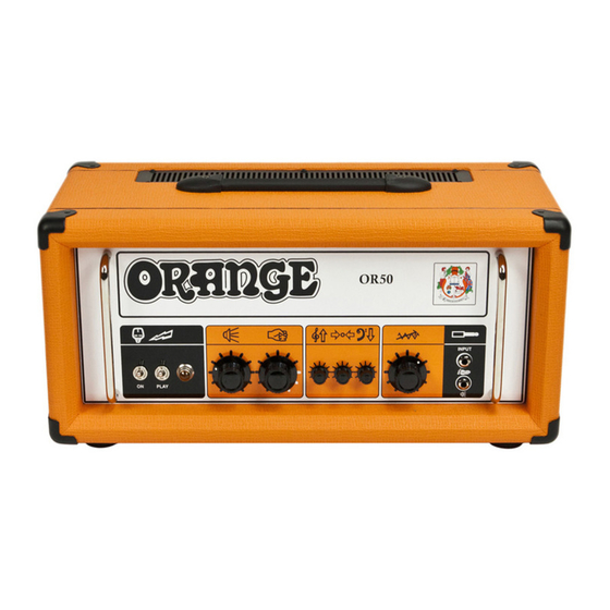 Orange OR50 Manuals