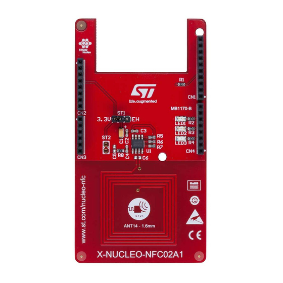 ST X-NUCLEO-NFC02A1 Quick Start Manual