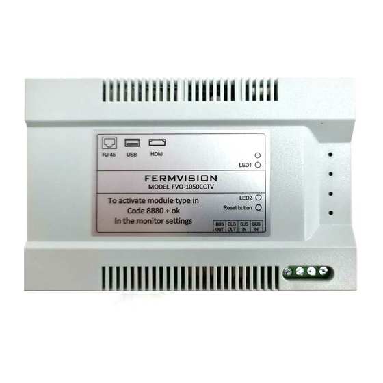 Fermax FERMVISION Installer Manual