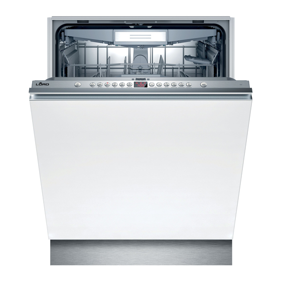 LORD D1 Integrated Dishwasher Manuals