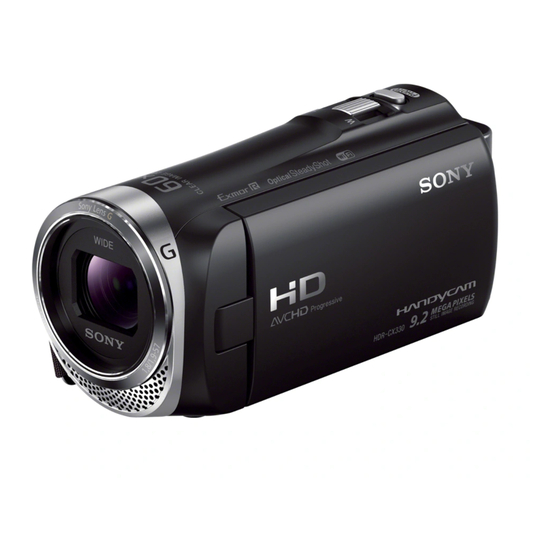 Sony Handycam HDR-CX330 Manuals