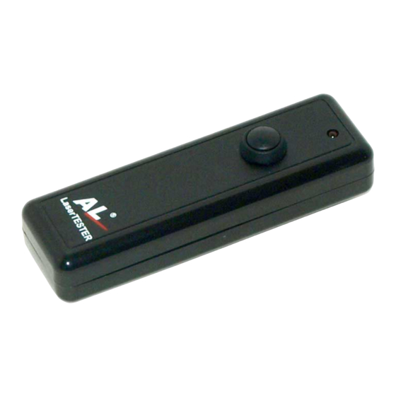 AL LaserTESTER Manual