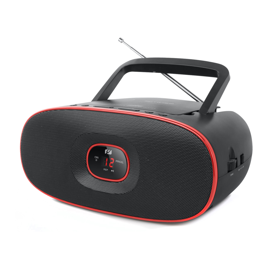 Muse MD-202 RD / RDW - Portable Radio CD Player Manual