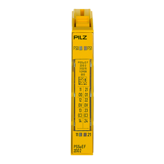 Pilz PSSu E F 2DO 2 Operating Manual