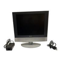 Sony WEGA KLV 15SR1 Operating Instructions Manual