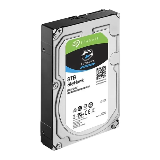 Seagate SKYHAWK ST8000VX009 Manuals