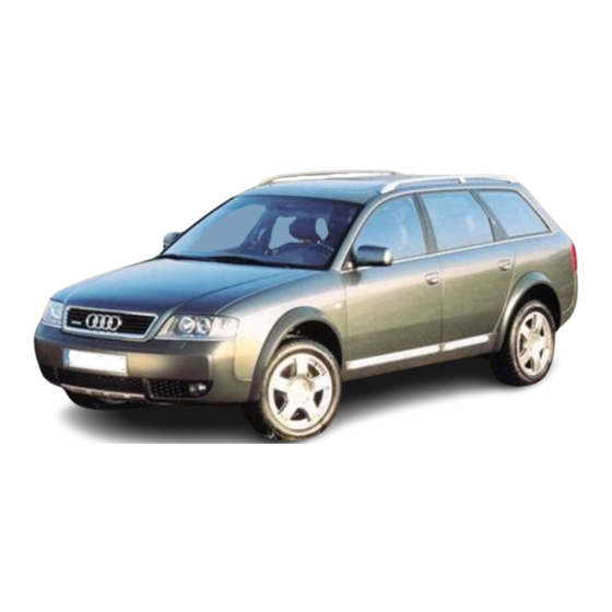 Audi Allroad Quattro Quick Reference Manual