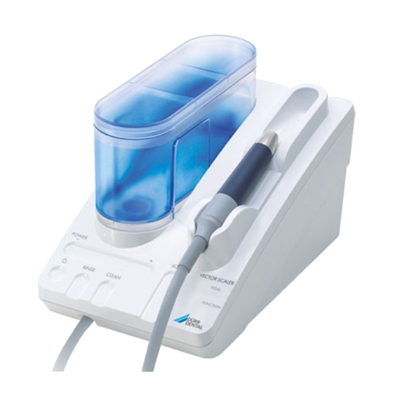 Durr Dental Vector Installation And Operating Instructions Manual