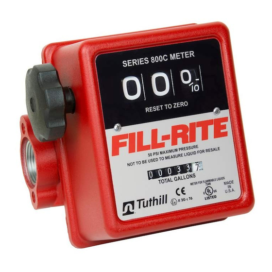 FILL-RITE 800C Series Owner's Operation & Safety Manual