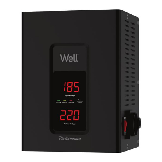 Well AVR-SRV-PERF1000WE-WL Instruction Manual