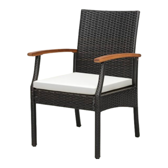 PATIOJOY HW70831-4 Wicker Dining Chairs Manuals