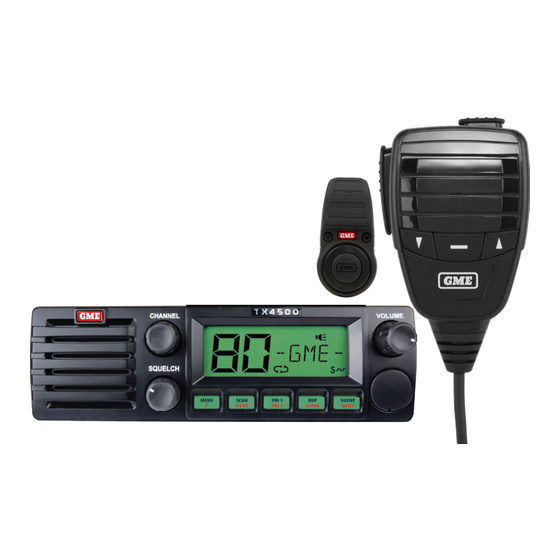 GME TX4500SWS2 Instruction Manual