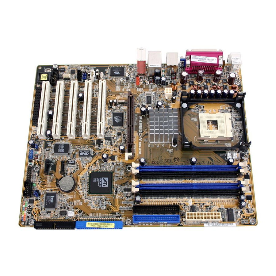 Asus P4R800-V Deluxe User Manual