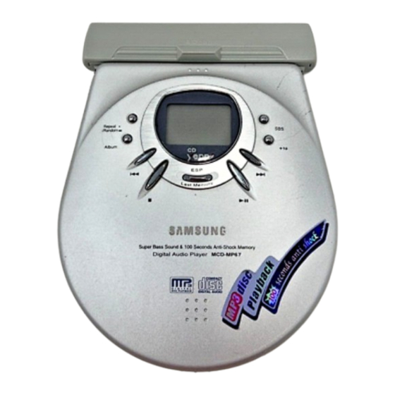 Samsung MCD-MP67 Instruction Manual