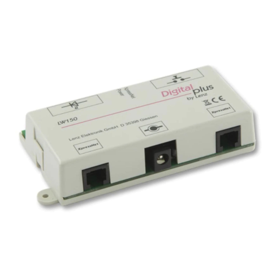 Lenz Digital Plus LW150 Manuals