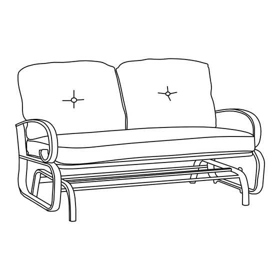 Kozyard Cozy Rocking Love Seat Bench Glider Assembly Manual