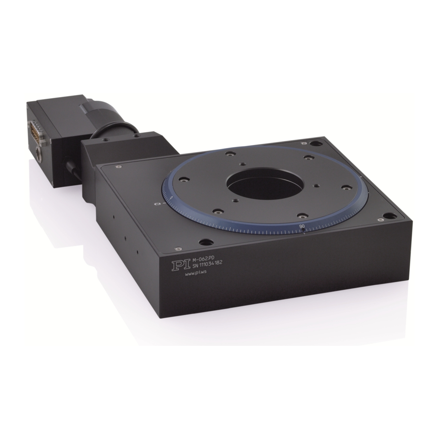 Physik Instrumente M-06 Series Short Instructions