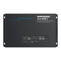 AudioControl ACX-600.1 Quick Start Manual