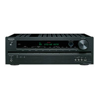 Onkyo TX-SR309 Quick Setup