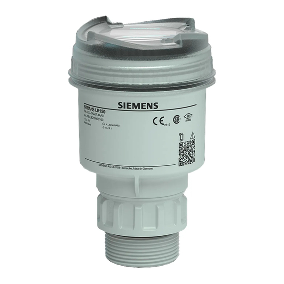 Siemens SITRANS L Operating Instructions Manual