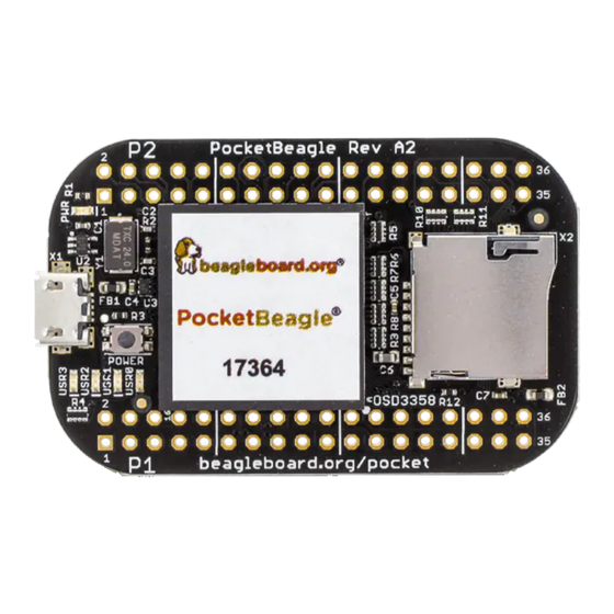 Mouser Electronics BeagleBoard PocketBeagle Manual