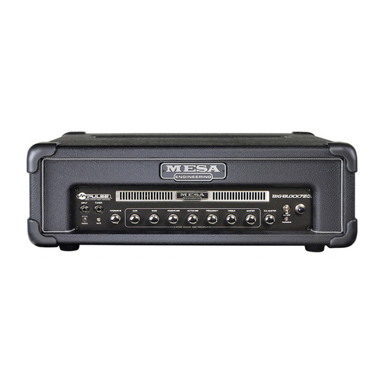Mesa/Boogie Big-Block 750 Owner's Manual