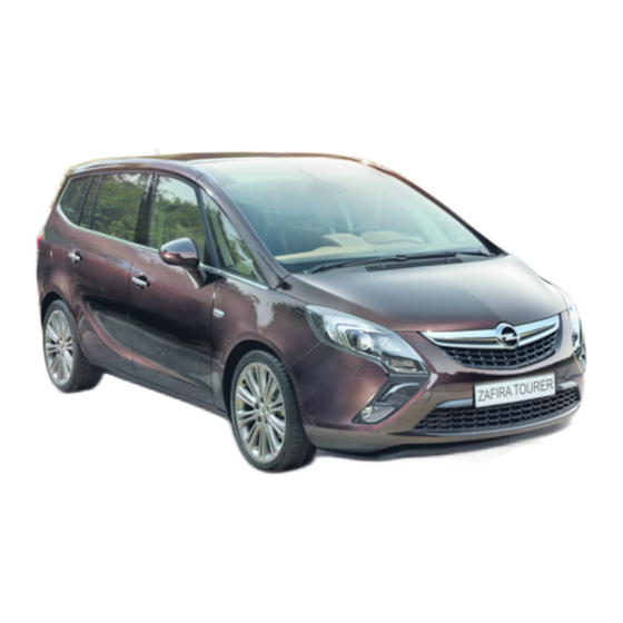 Opel Zafira Owner's Manual
