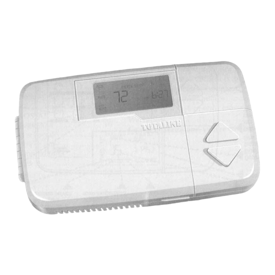 TOTALINE Programmable Thermostat Homeowner's Manual