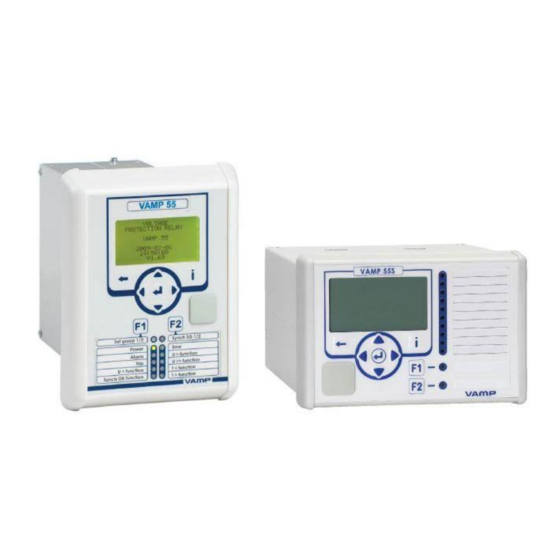 VAMP  55 Installation, Operation And Configuration Instructions