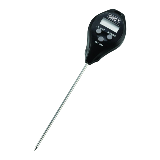 Weber Digital Pocket Thermometer Instructions