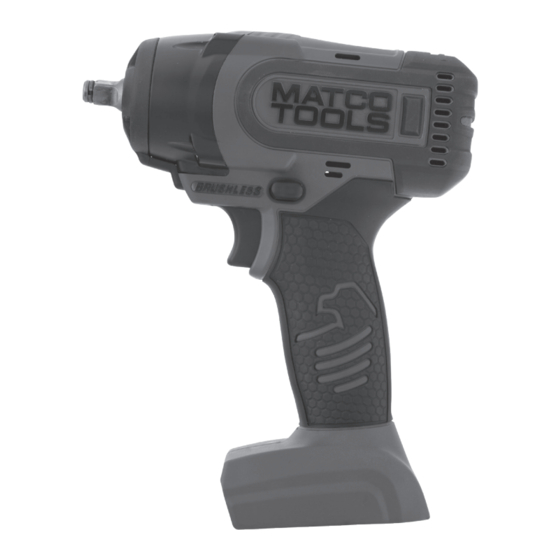 Matco Tools MCL2038HIW Impact Wrench Manuals