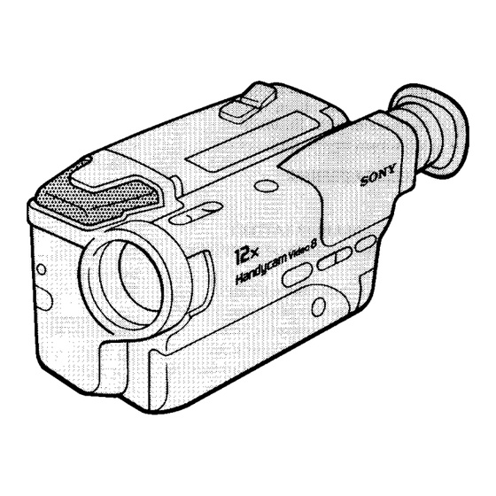 Sony Handycam CCD-TR23 Operation Manual