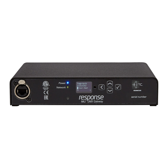 ETC Response Mk2 Setup Manual
