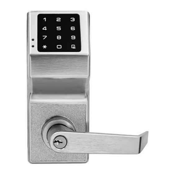Alarm Lock Trilogy T2 DL2700 Programming Instructions Manual